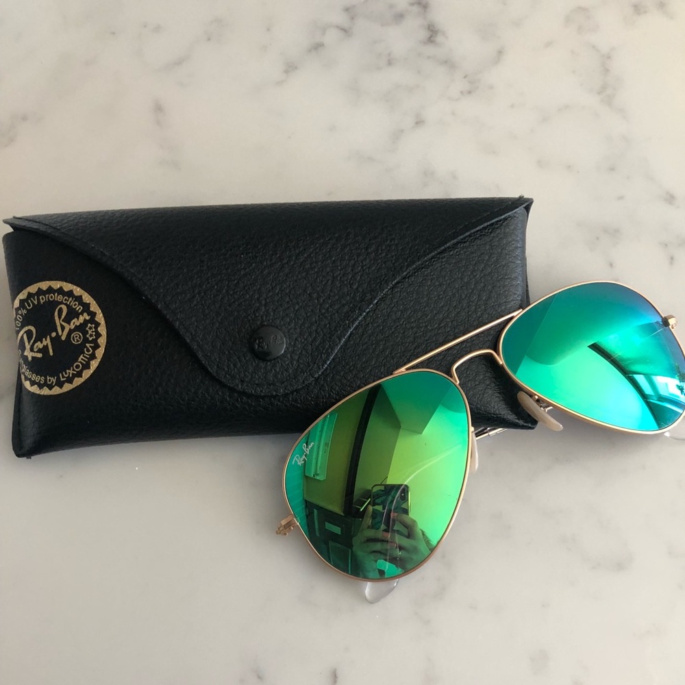 Green Flash Aviator Ray-Ban
